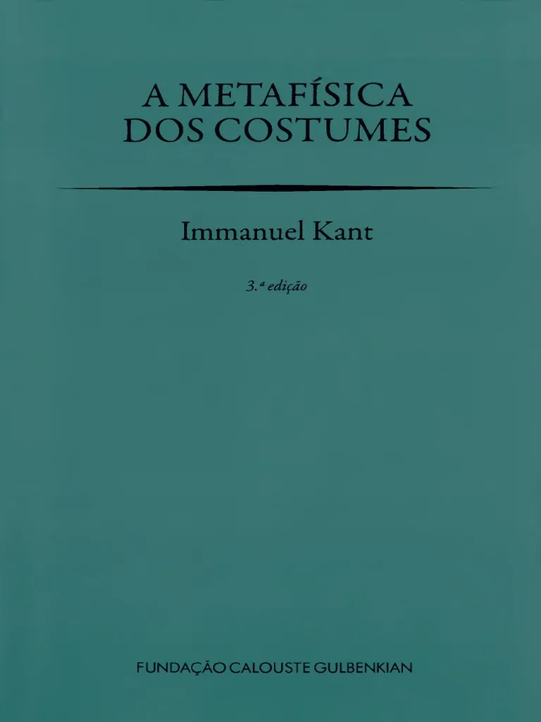 Meta Fisica dos Costumes