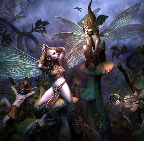 Magia das Fadas e Flores