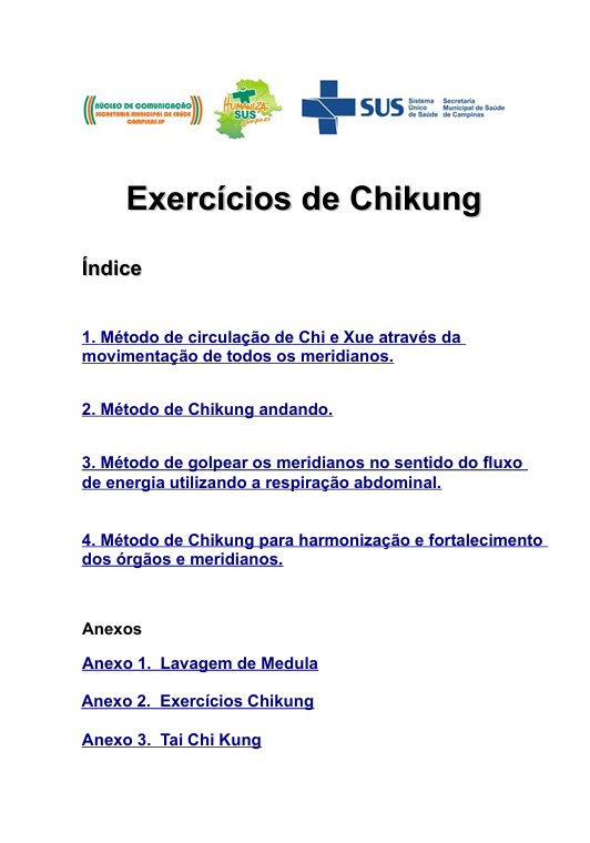 Exercicios de Chikung