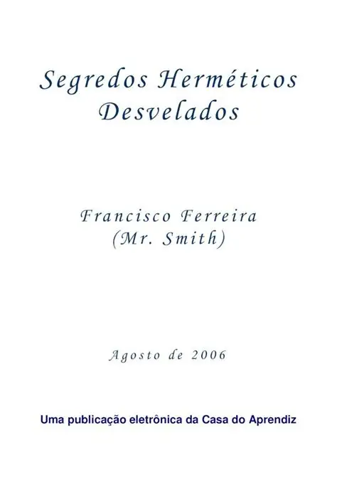 Segredos Hermeticos Desvelados